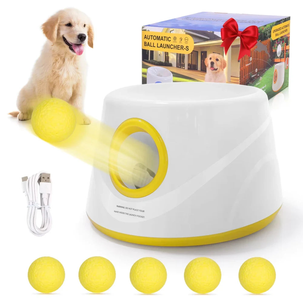 Automatische Hundeball-Wurfmaschine – 5 Bälle inklusive
